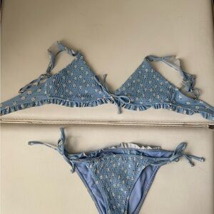 Hollister Blue Floral Bikini